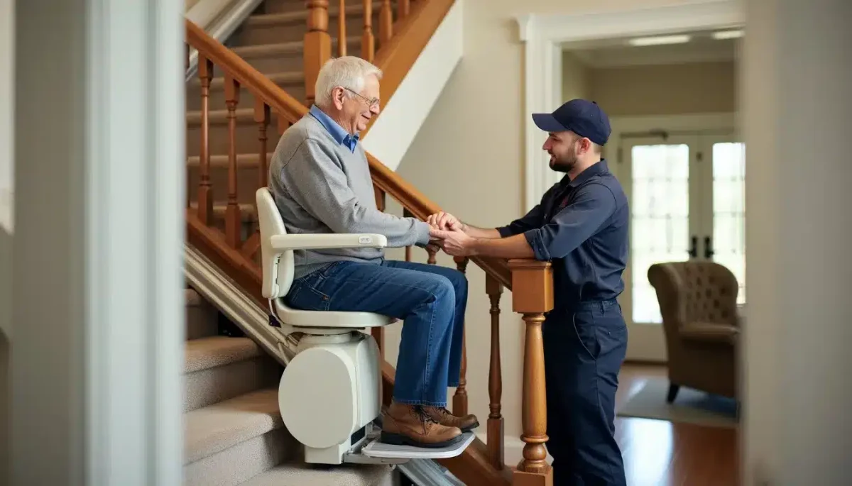 installation monte-escalier