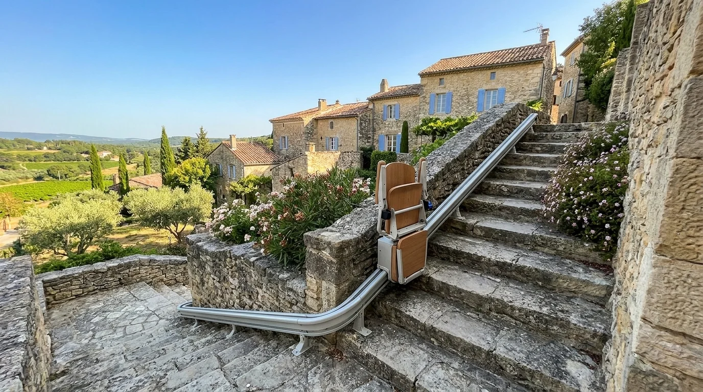 Monte escalier à  — Monte escalier Aisne (02)