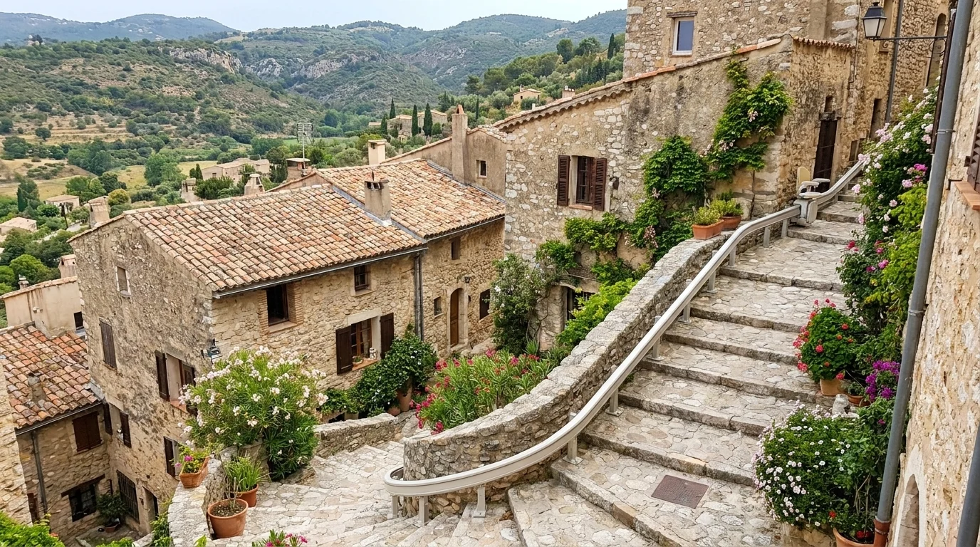 Monte escalier à  — Monte escalier Alpes-Maritimes (06)
