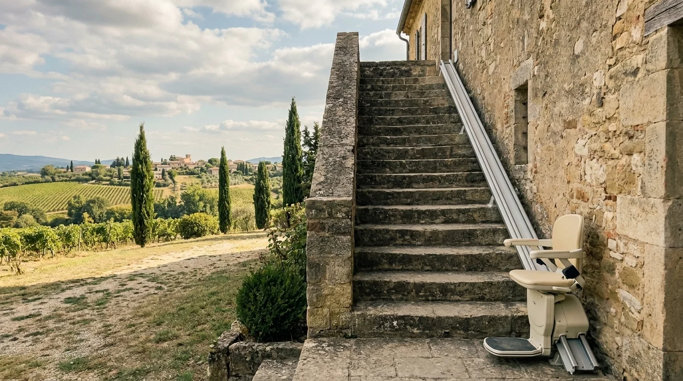 Monte escalier à  — Monte escalier Aude (11)