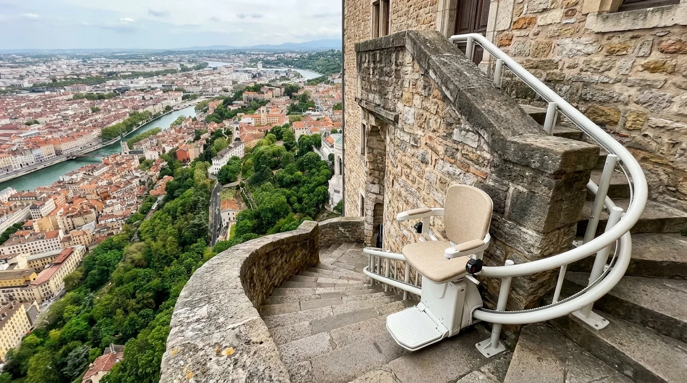 Monte escalier à  — Monte escalier Auvergne-Rhône-Alpes