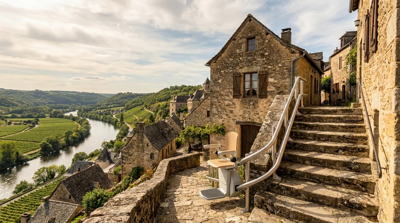 Monte escalier à  — Monte escalier Aveyron (12)