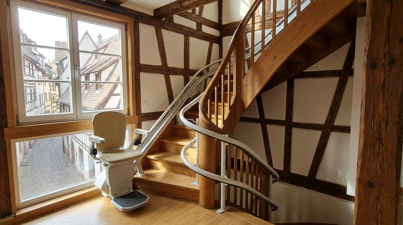 Monte escalier à Strasbourg — Monte-escalier à Strasbourg : quand les escaliers du Neustadt jouent en votre faveur