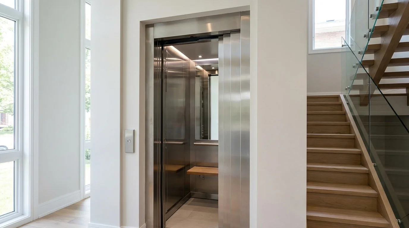Monte escalier à  — Ascenseur de maison : prix, types et aides financières en 2026