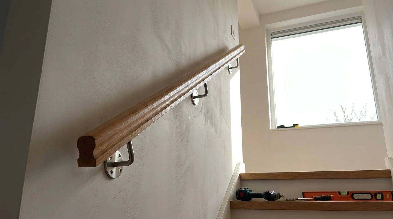 Poser une main courante d'escalier qui tient vraiment sous le poids du corps