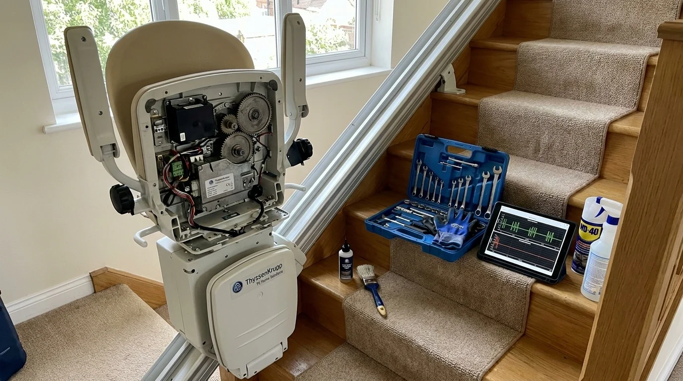 Maintenance monte-escalier ThyssenKrupp (TK Home Solutions) 2026 : services, tarifs et alternatives