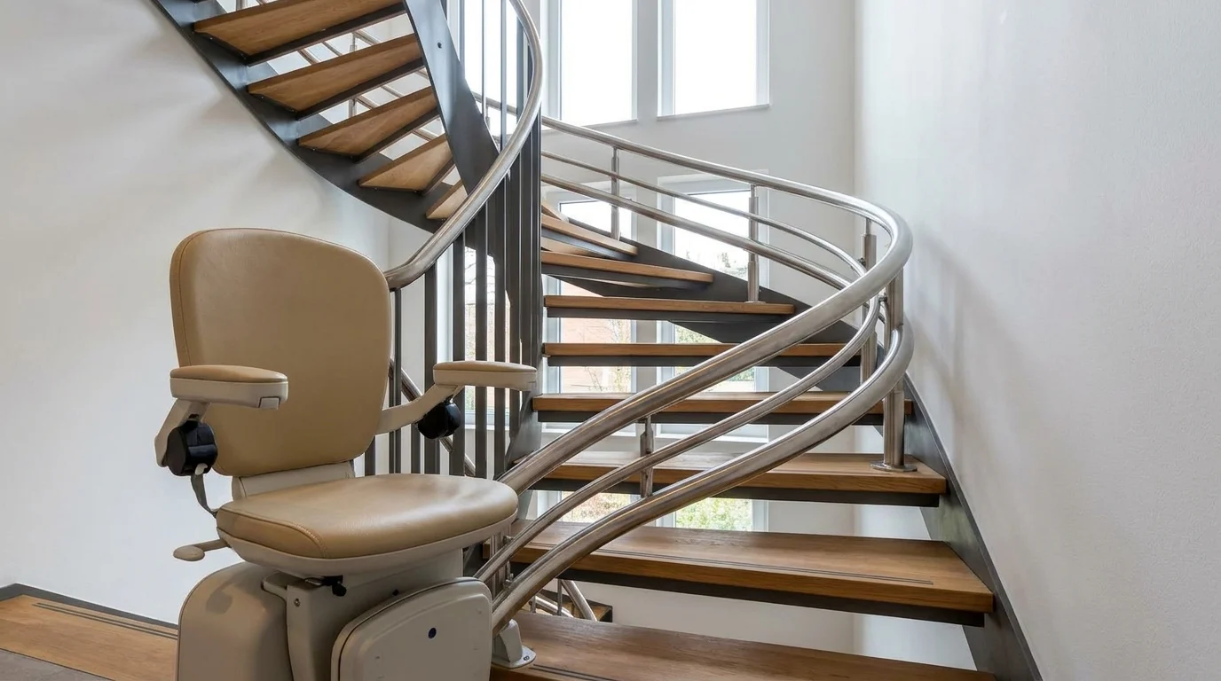 Monte escalier courbe : prix, modèles et installation en 2026