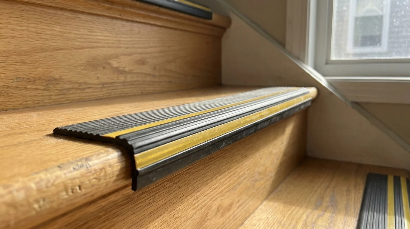 Escalier sécurisé : les trois critères d'un bon nez de marche antidérapant