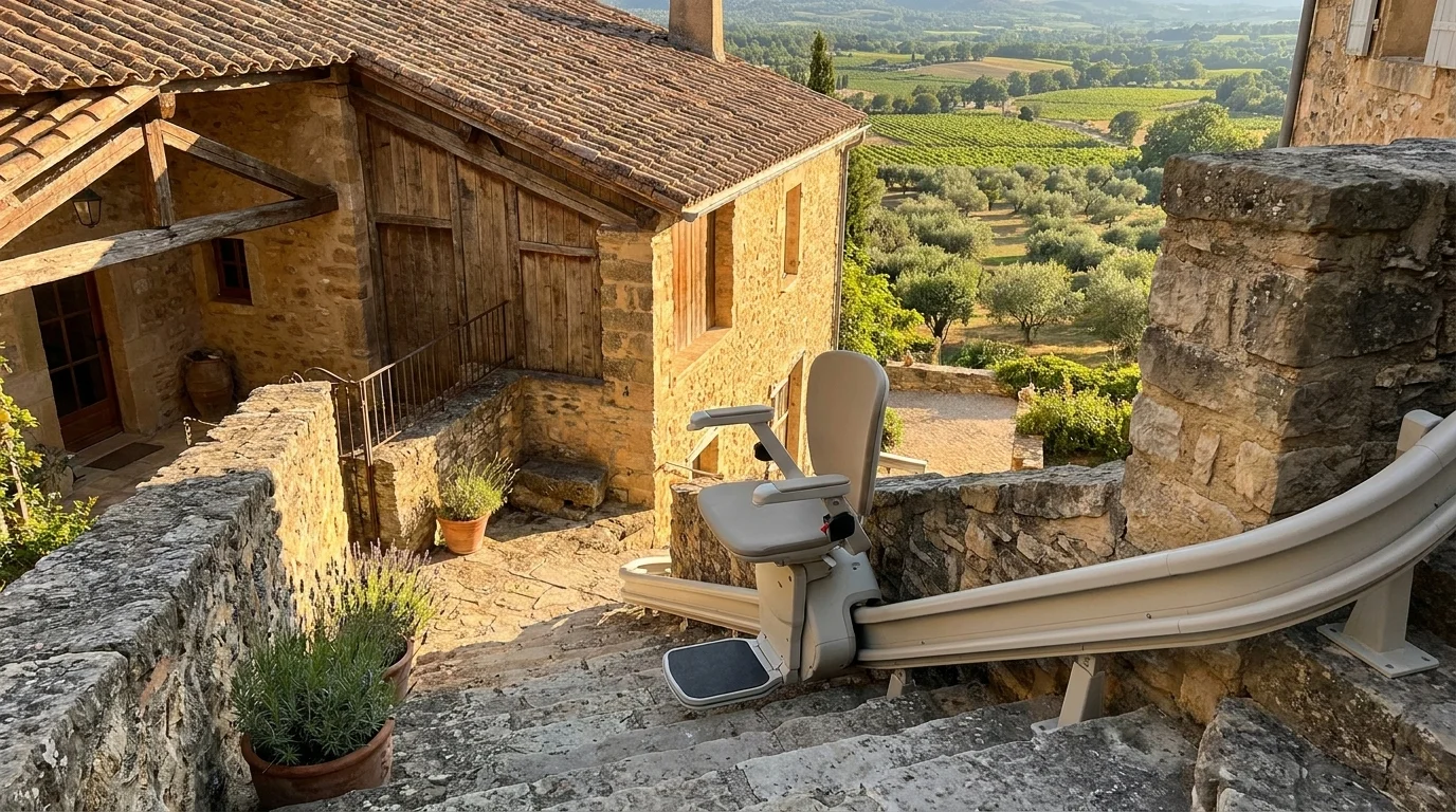 Monte escalier à  — Monte escalier Calvados (14)