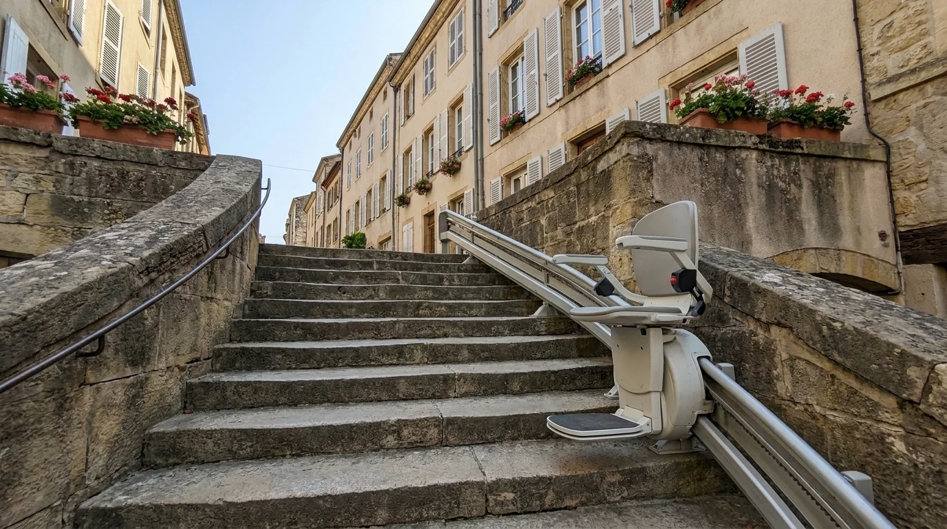Monte escalier à  — Monte-escalier dans le Cher : maisons berrichonnes, aides et installateurs
