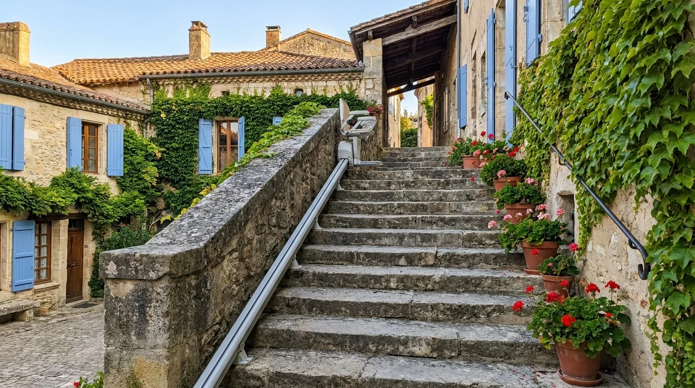 Monte escalier à  — Monte-escalier en Côte-d'Or : du collectif dijonnais à la maison vigneronne