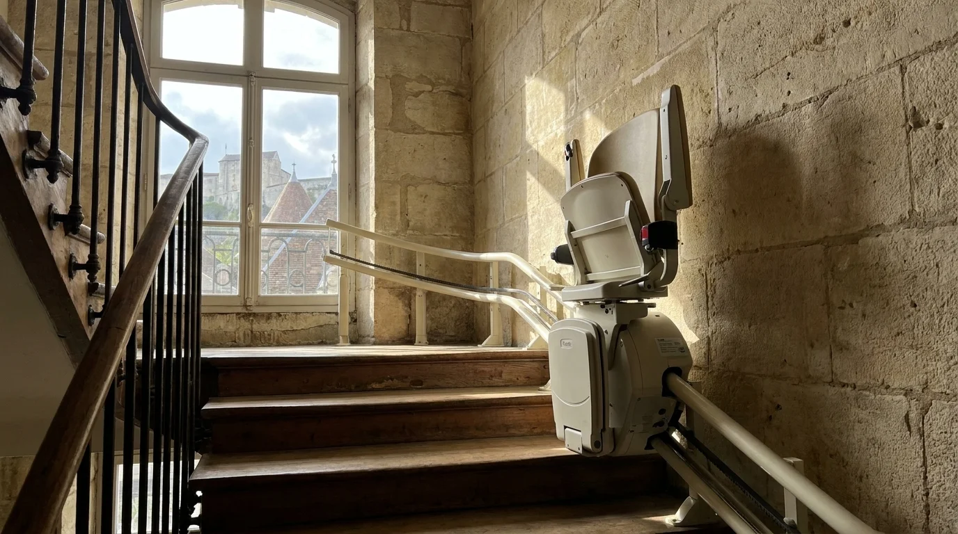 Monte-escalier à Besançon : rester chez soi dans une ville au bâti ancien