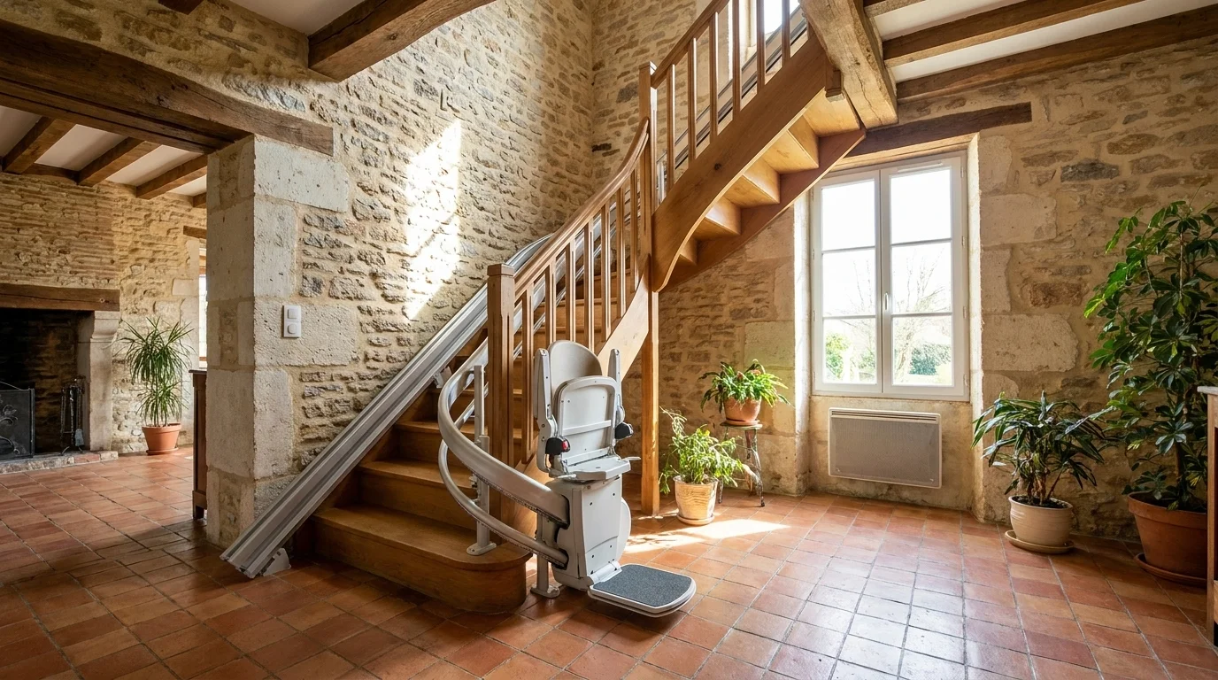 Monte escalier à  — Monte-escalier dans le Doubs : trois territoires, trois stratégies d'adaptation