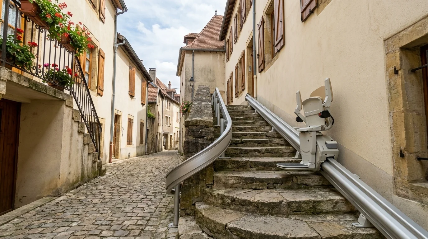 Monte escalier à  — Monte-escalier dans la Drôme : adapter son logement entre ville et campagne