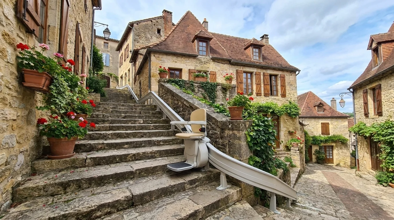 Monte escalier à  — Monte-escalier en Haute-Corse : le défi insulaire du maintien à domicile
