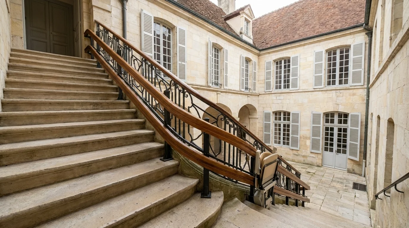 Monte escalier à  — Monte-escalier en Haute-Marne : le maintien à domicile en terre rurale