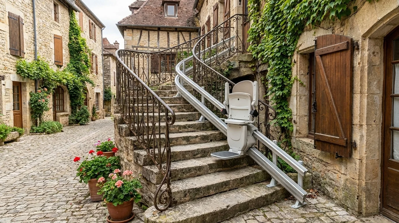Monte escalier à — Monte-escalier en Haute-Saône : équiper les maisons rurales du 70