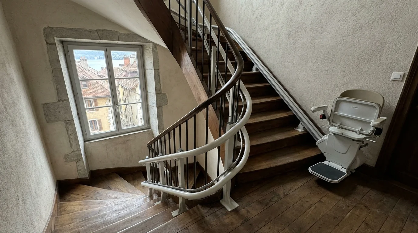Monte escalier à Annecy — Monte-escalier à Annecy : bien choisir et financer son installation