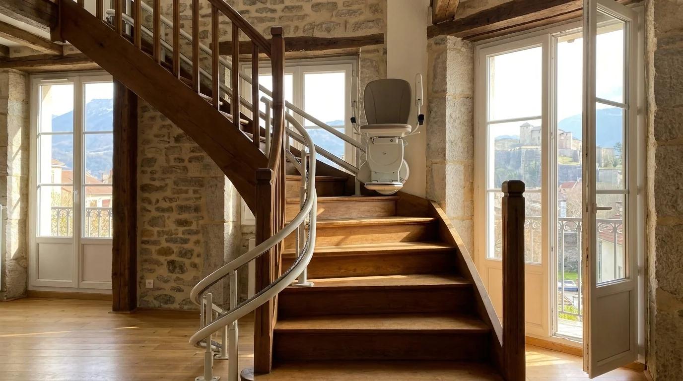 Monte escalier à Grenoble — Monte-escalier à Grenoble : 97 % d'immeubles, quelles solutions pour les Grenoblois ?