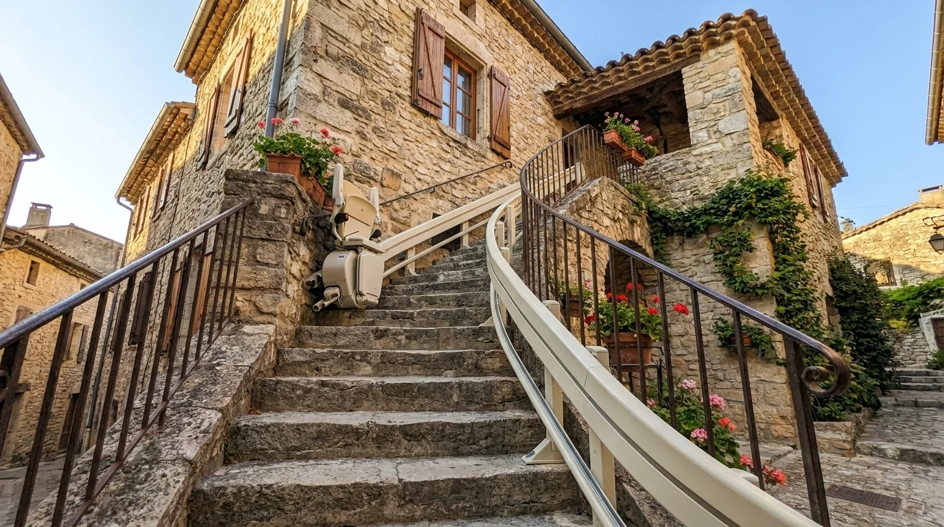 Monte escalier à — Monte-escalier dans le Lot : rester chez soi en terre de pierre quercynoise