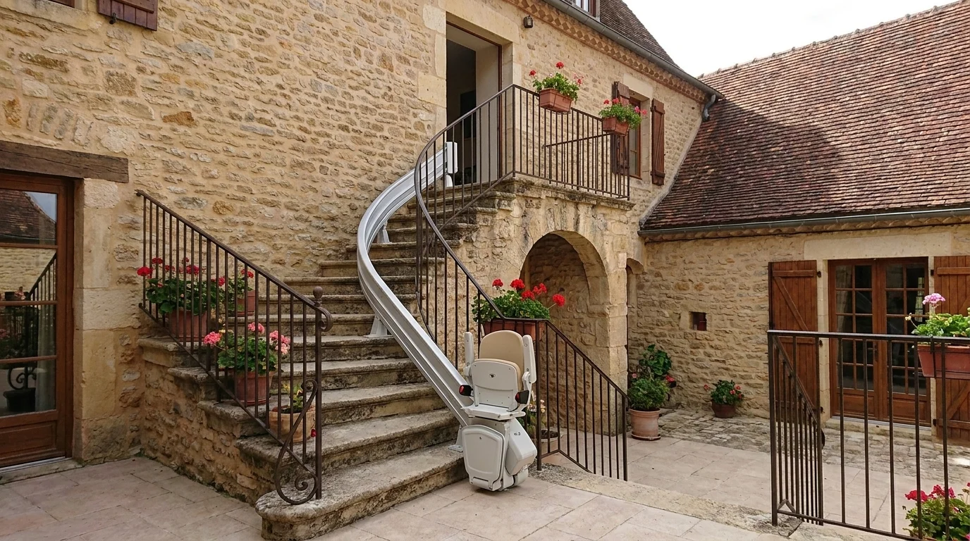 Monte escalier à  — Monte-escalier dans la Nièvre : passoires thermiques, Morvan isolé et aides maximales