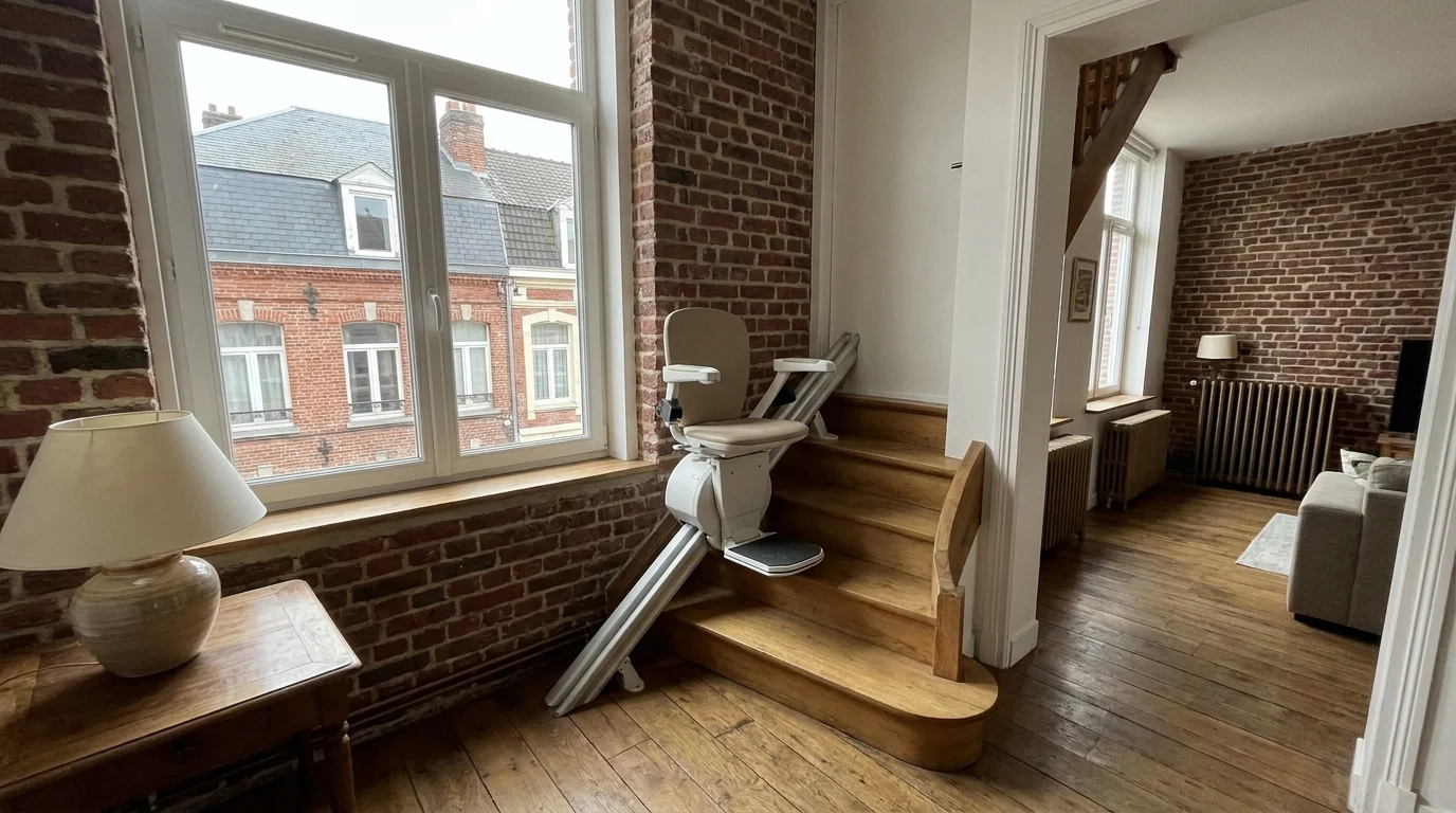 Monte escalier à Lille — Installer un monte-escalier à Lille : le défi des 80 % de copropriétés