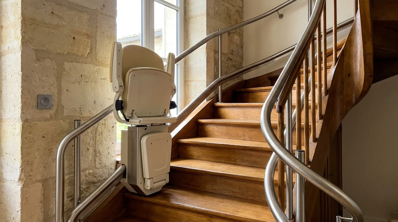 Monte escalier à Paris — Monte-escalier extérieur à Paris : équiper un perron ou une cour en toute sécurité