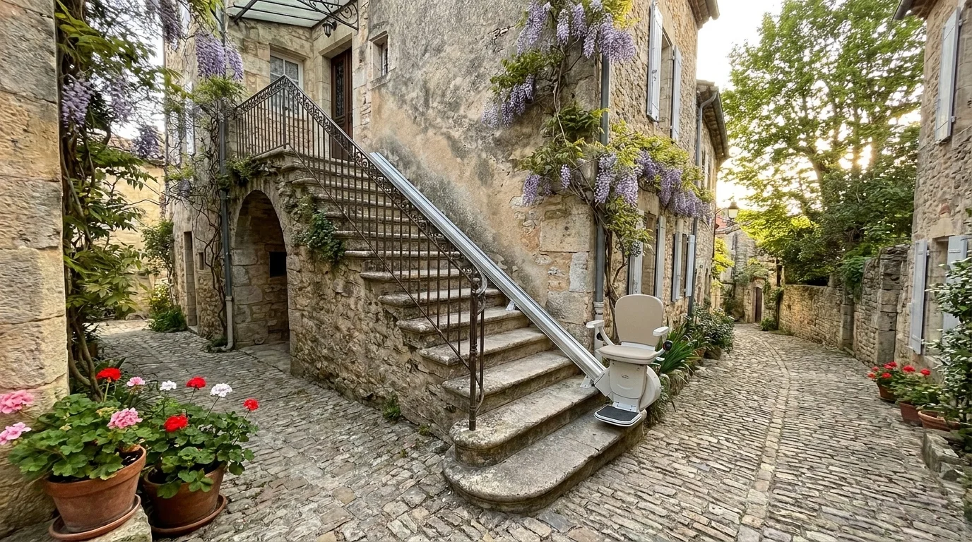 Monte escalier à — Monte-escalier Pyrénées-Orientales : accessibilité sous le soleil catalan