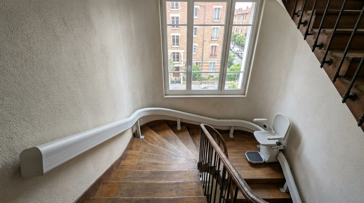 Monte escalier à Villeurbanne — Monte-escalier à Villeurbanne : 95 % de collectif, quelles solutions pour les Villeurbannais ?