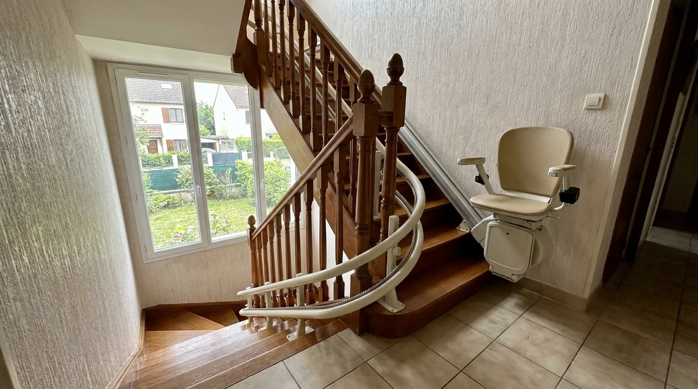 Monte-escalier à Aulnay-sous-Bois : le bruit ne vient pas du moteur