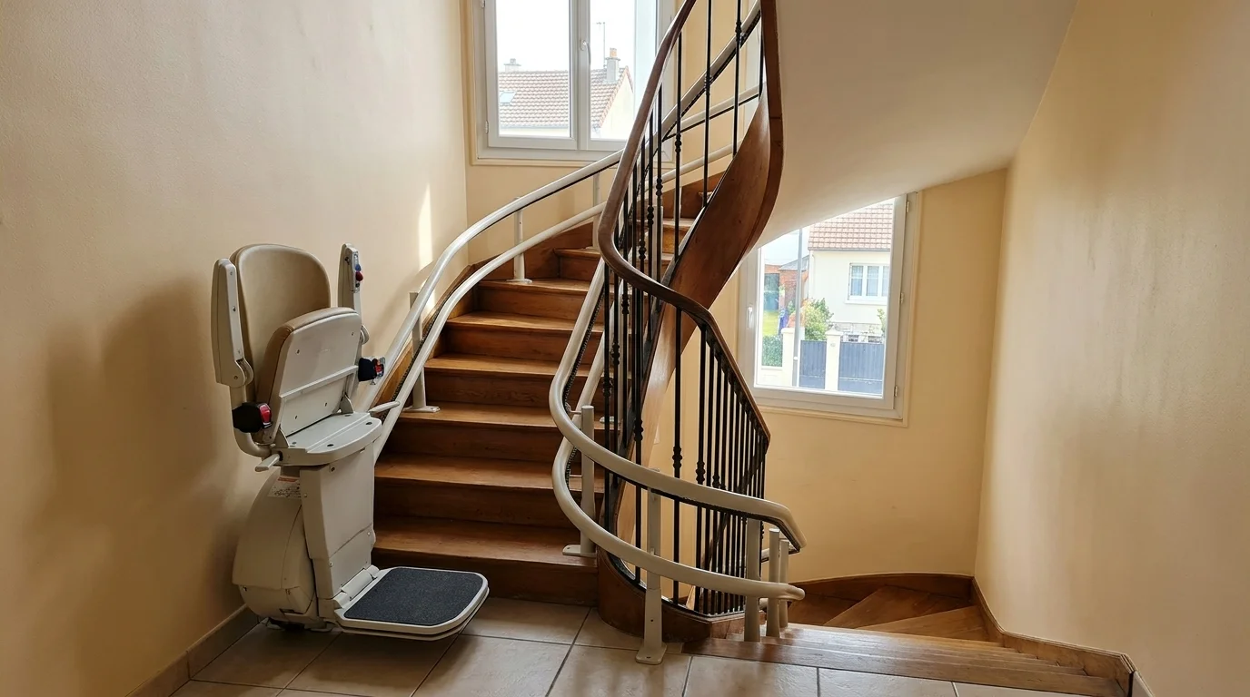 Monte-escalier à Saint-Denis : rester chez soi dans une ville d'immeubles