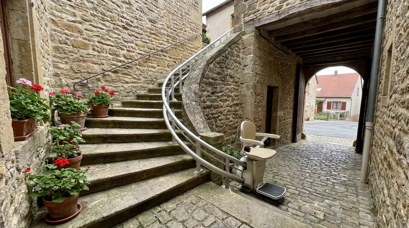 Monte escalier à — Monte-escalier dans la Somme : quand le froid picard impose l'accessibilité