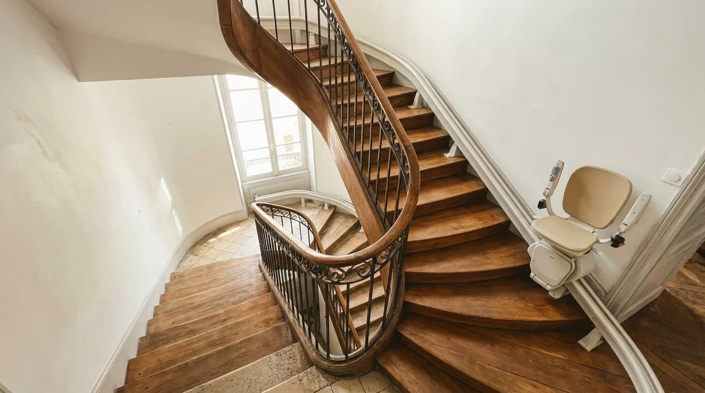Monte escalier à  — Monte-escalier dans l'Yonne : du bâti ancien aux pavillons du Sénonais
