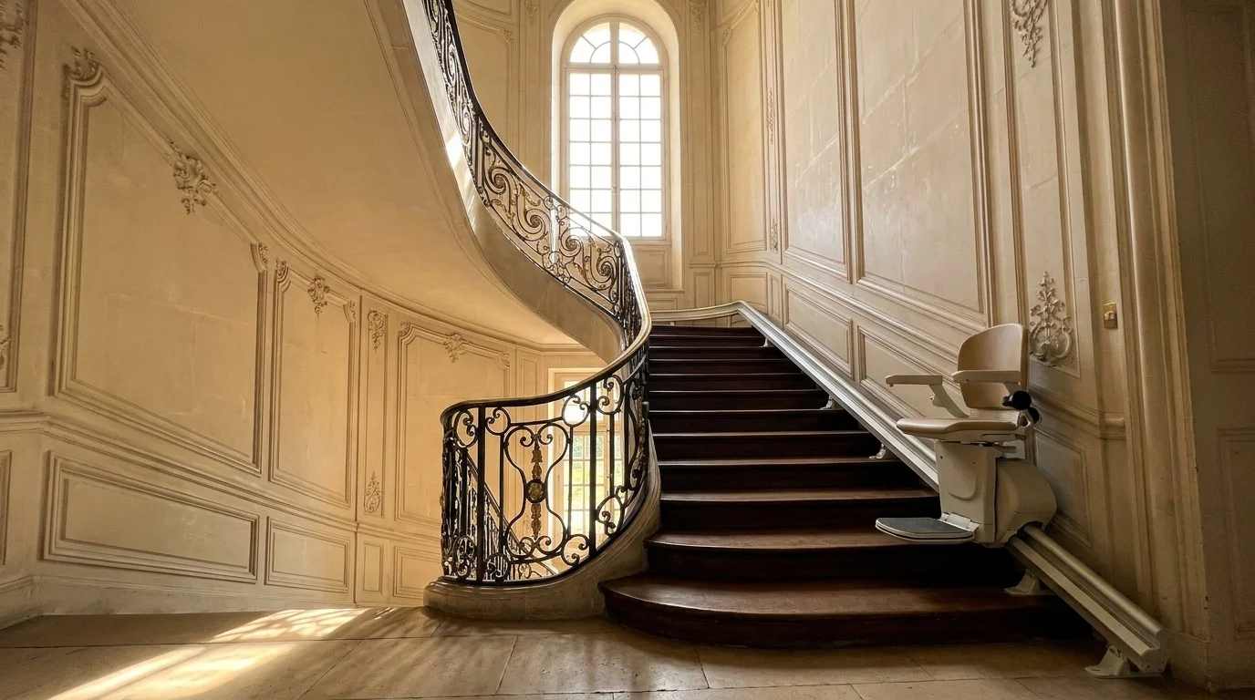 Monte-escalier à Versailles : ce que la loi vous accorde quand on signe au salon