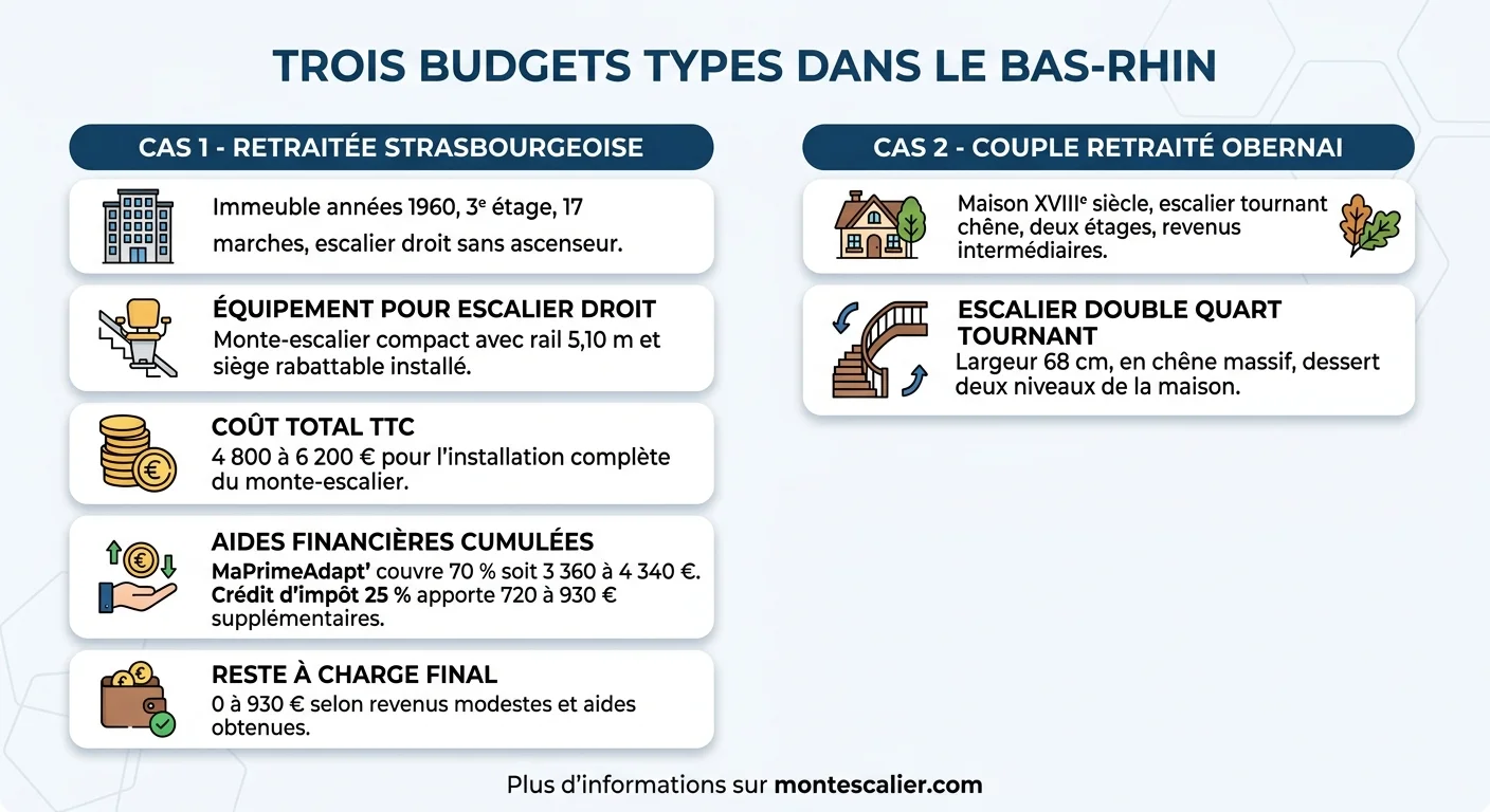 Trois budgets types dans le Bas-Rhin