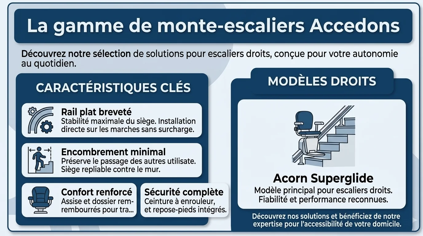 Accedons monte-escalier : avis clients, gamme et tarifs 2026