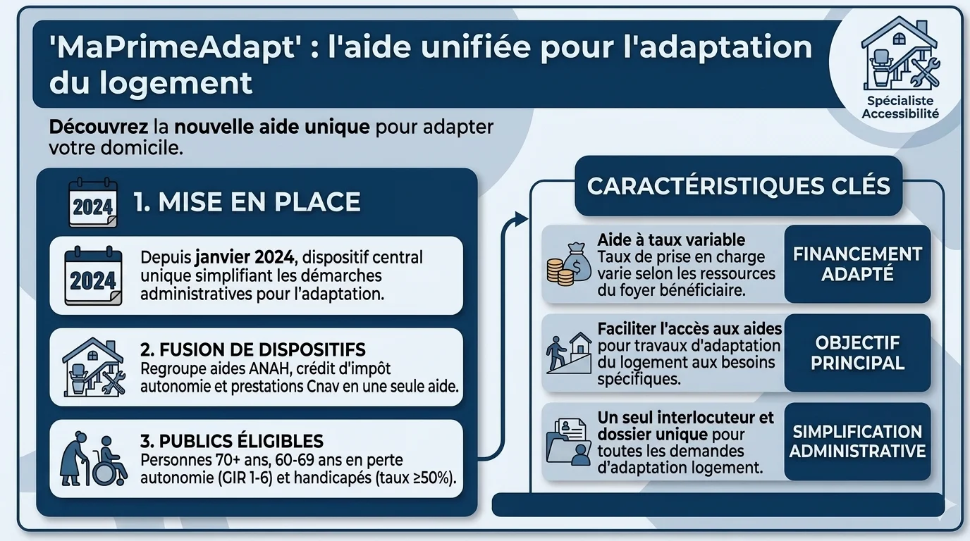 Aide monte-escalier 2026 : toutes les subventions et primes disponibles
