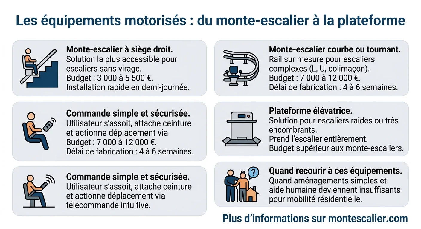 Les équipements motorisés : du monte-escalier à la plateforme