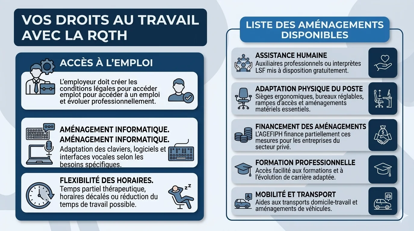 Vos droits au travail avec la RQTH