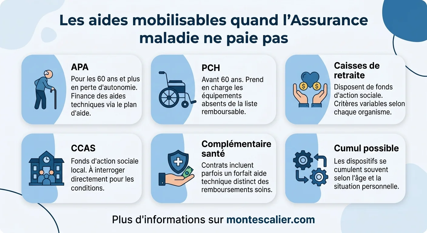 Les aides mobilisables quand l'Assurance maladie ne paie pas