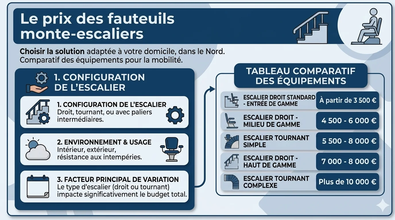 Fauteuil monte-escalier 2026 : confort, prix et guide d'achat complet