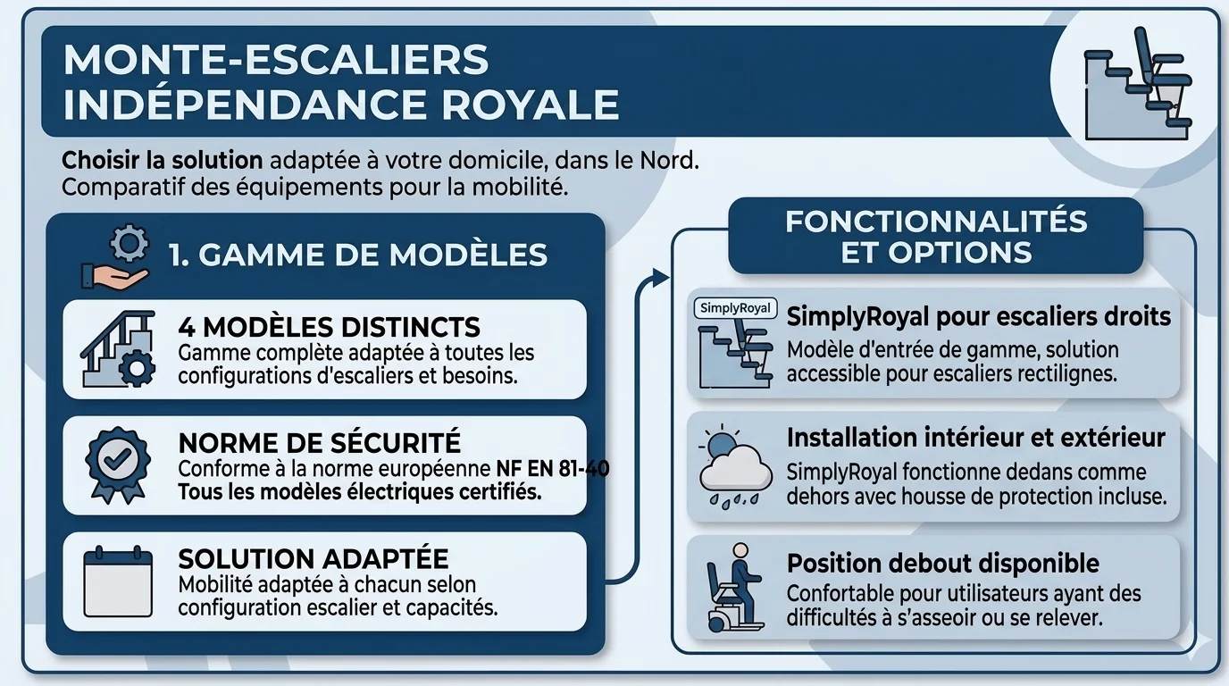 Indépendance Royale monte-escalier : avis, gammes et services 2026