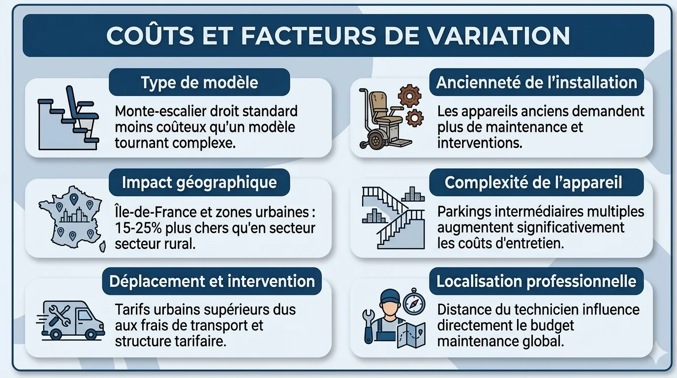 Maintenance monte-escalier 2026 : contrats, prix et prestataires