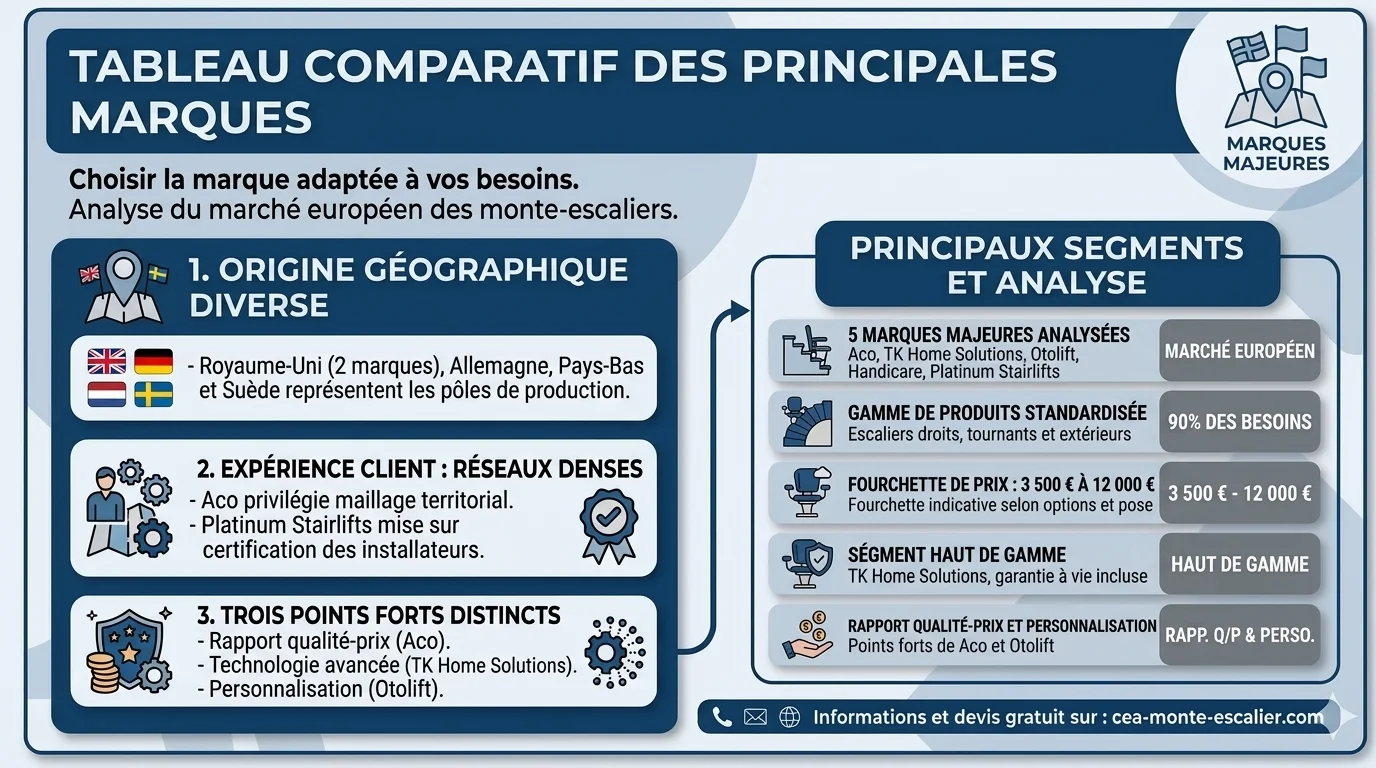 Meilleures marques de monte-escaliers : comparatif et guide de choix 2026