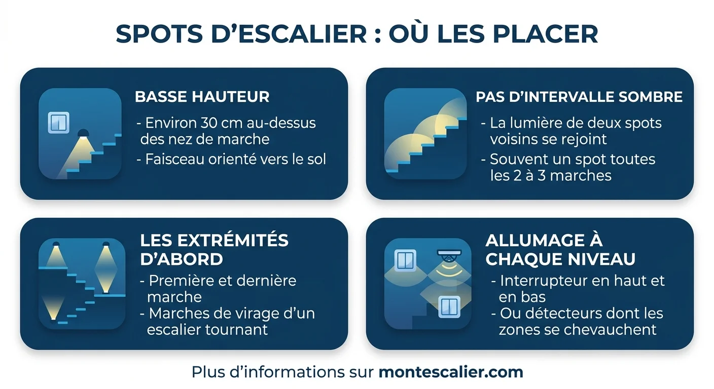Où placer les spots
