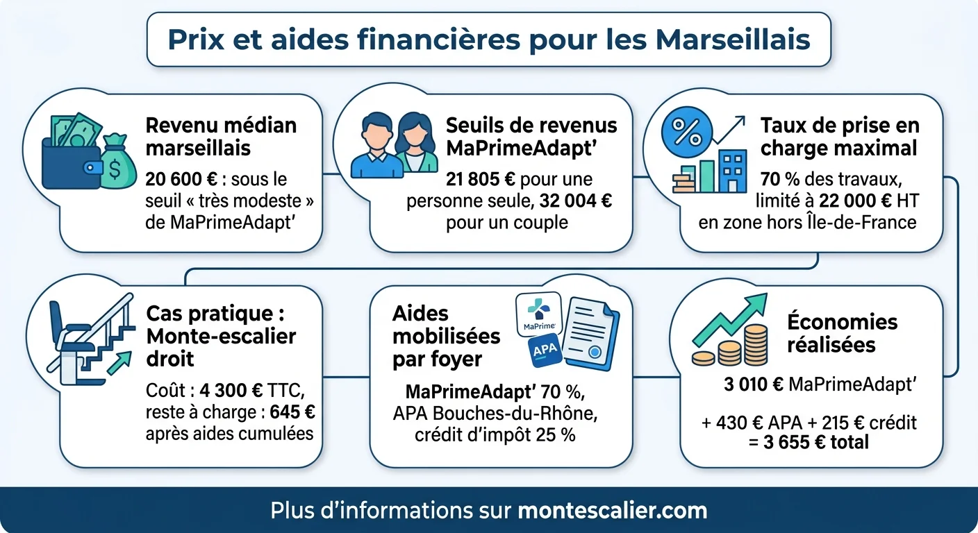 Prix et aides financières pour les Marseillais