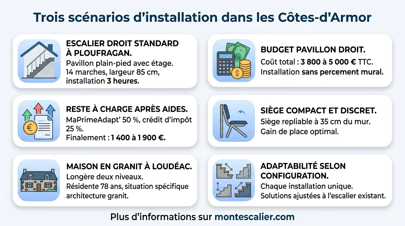 Trois scénarios d'installation dans les Côtes-d'Armor