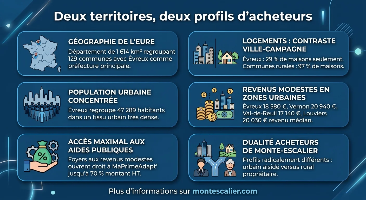 Deux territoires, deux profils d'acheteurs