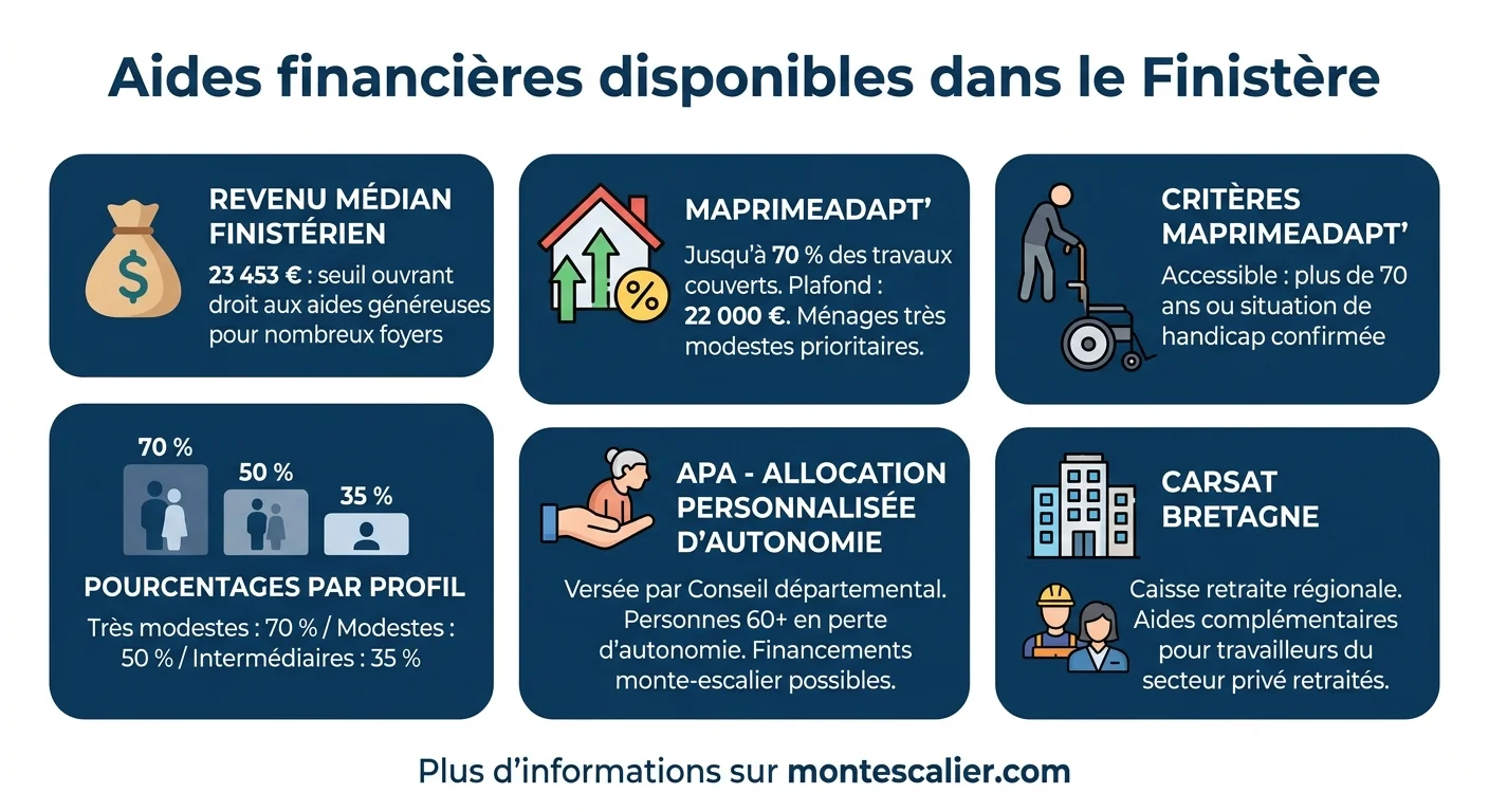 Aides financières disponibles dans le Finistère