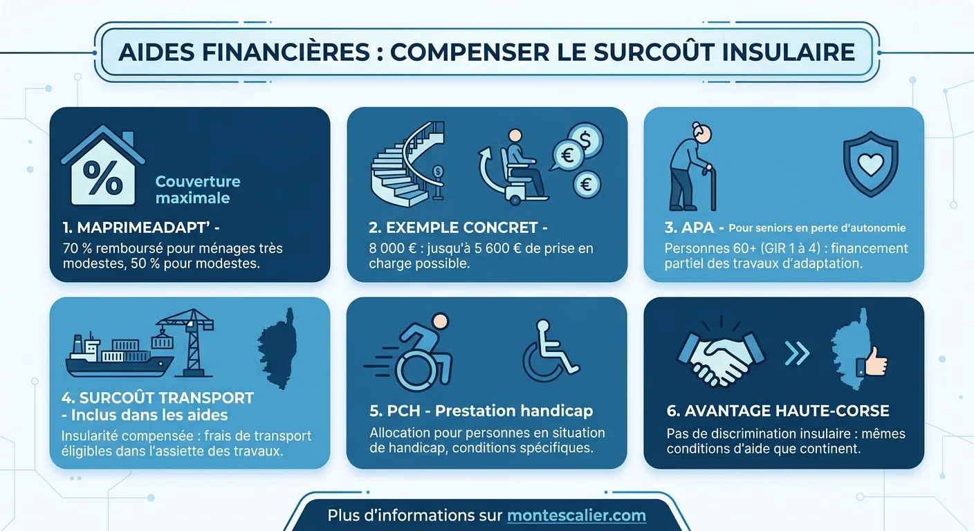Aides financières : compenser le surcoût insulaire